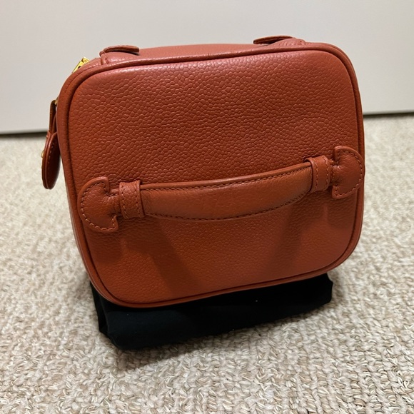 Chanel CC Caviar Vanity Case Vintage Timeless Orange Leather Top Handle Bag - Picture 5 of 13